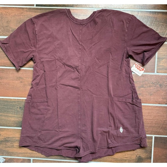 Free People Hot Shot T-Shirt Romper - Picture 2 of 3